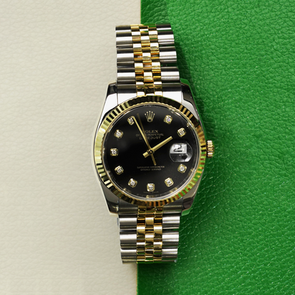 Rolex Datejust 36   116233G Black Jubilee 2009 full set