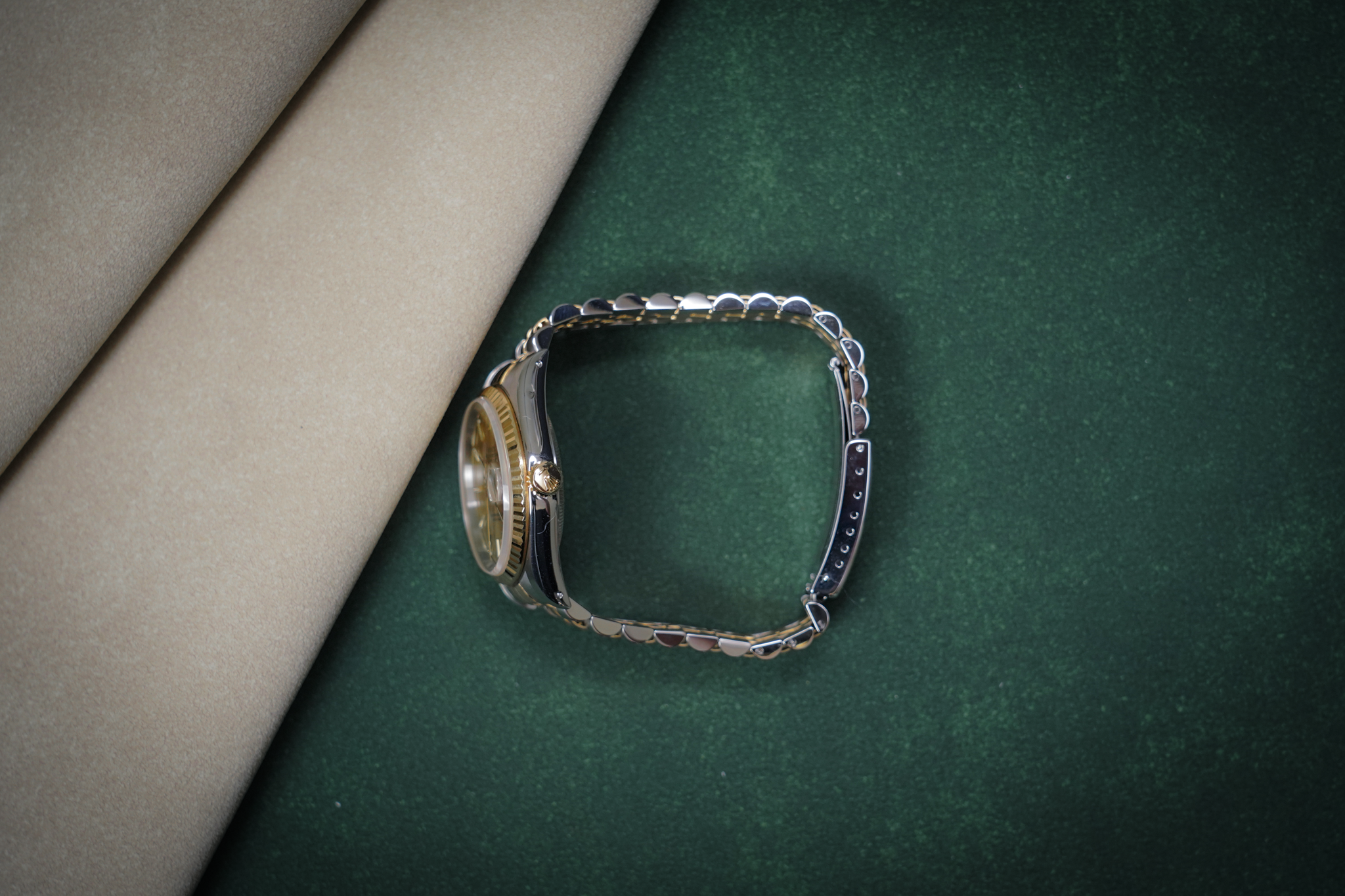 Rolex Datejust 36 16233 Champagne Jubilee 1989 with Original Paper