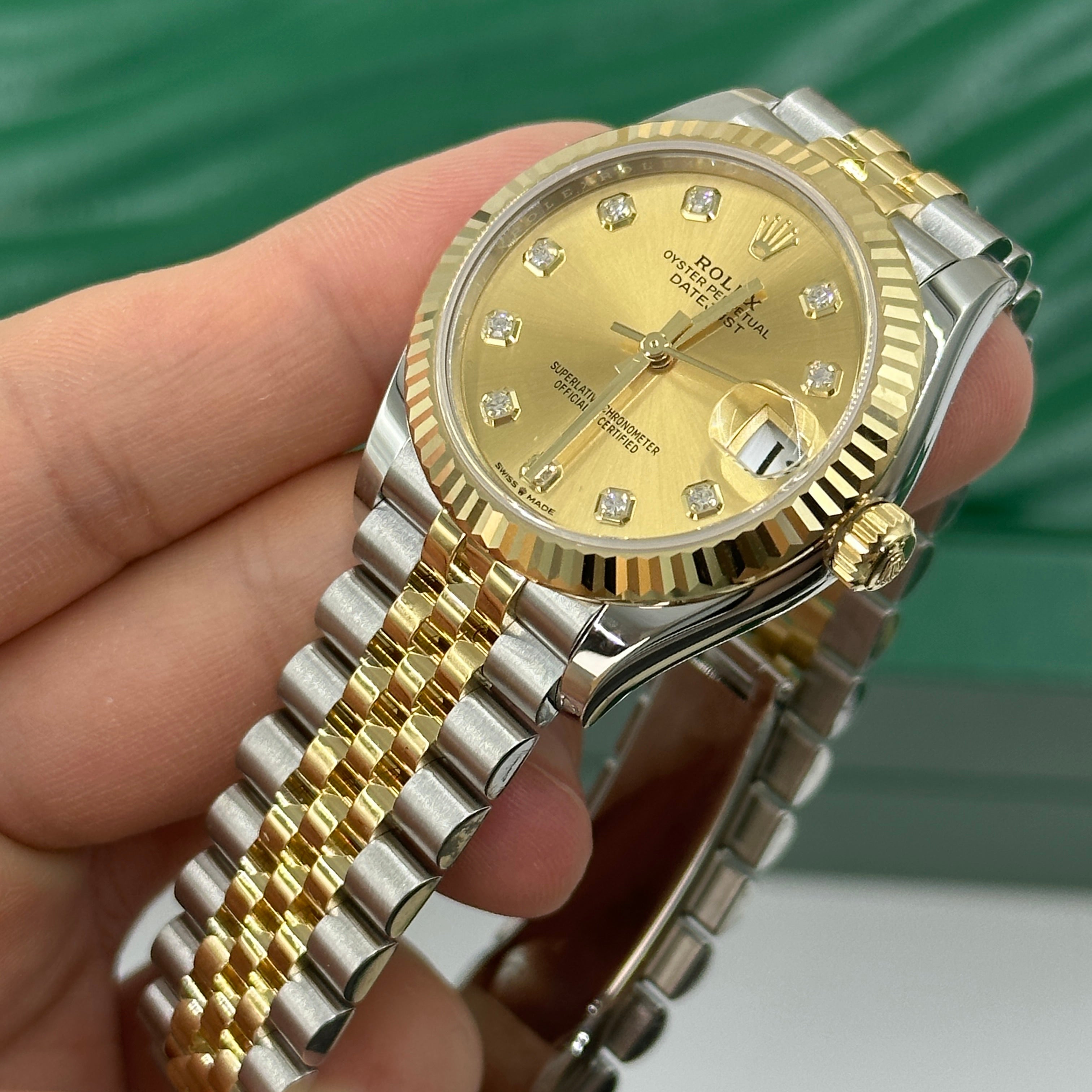 Rolex Datejust 31 278273G Champagne Jubilee 2026