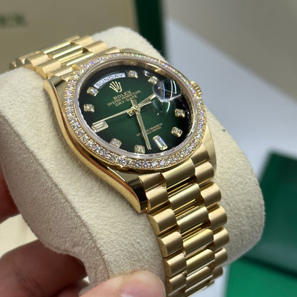 Rolex Day-Date 36 128348RBR G GREEN OMBRE  m128348rbr-0035 2025