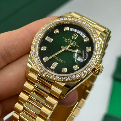 Rolex Day-Date 36 128348RBR G GREEN OMBRE  m128348rbr-0035 2025