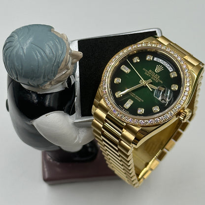Rolex Day-Date 36 128348RBR G GREEN OMBRE  m128348rbr-0035 2025