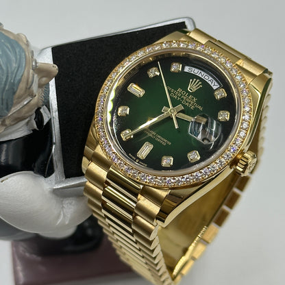 Rolex Day-Date 36 128348RBR G GREEN OMBRE  m128348rbr-0035 2025