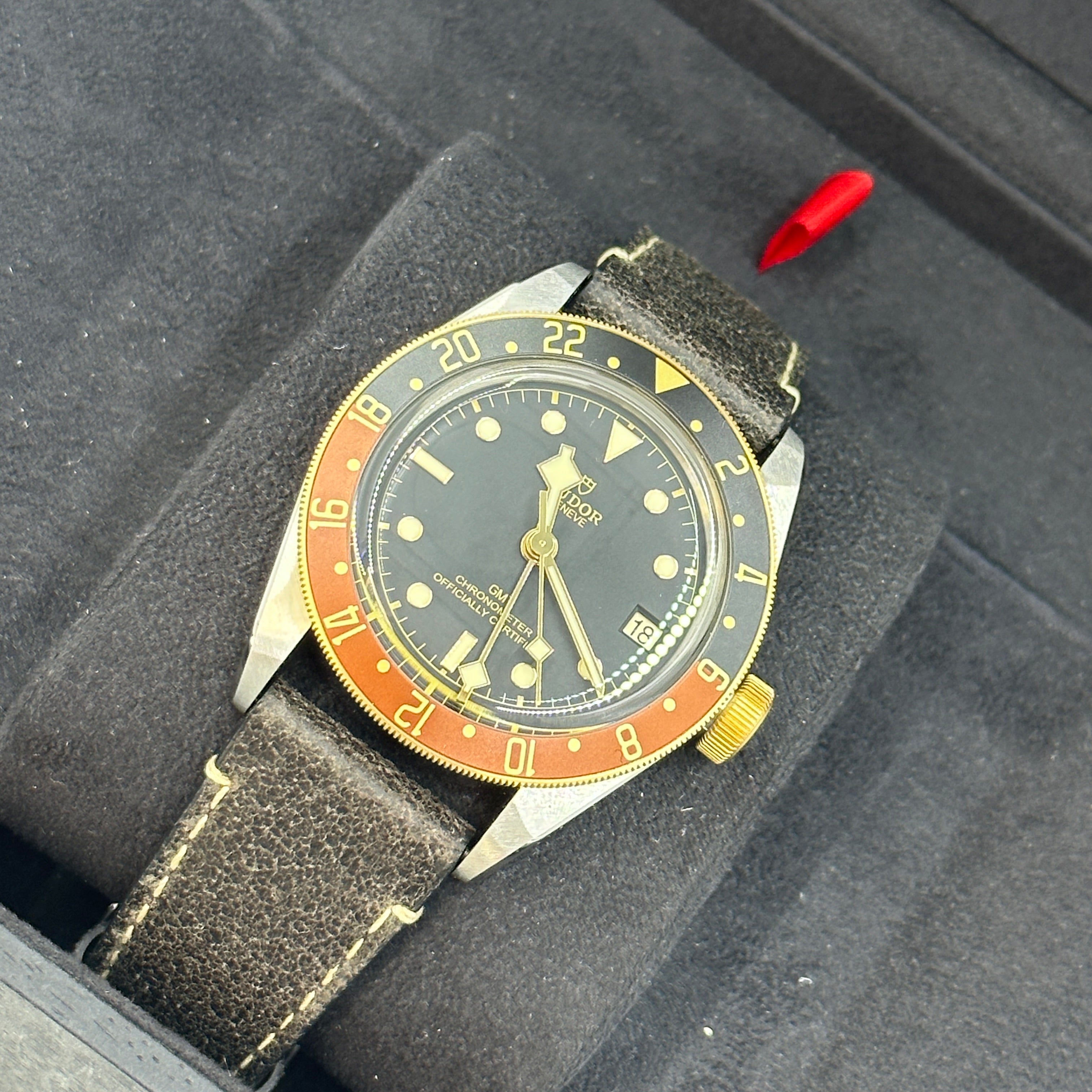 Tudor Black Bay GMT41mm 79833Mn-0003 Leather Strap 2024