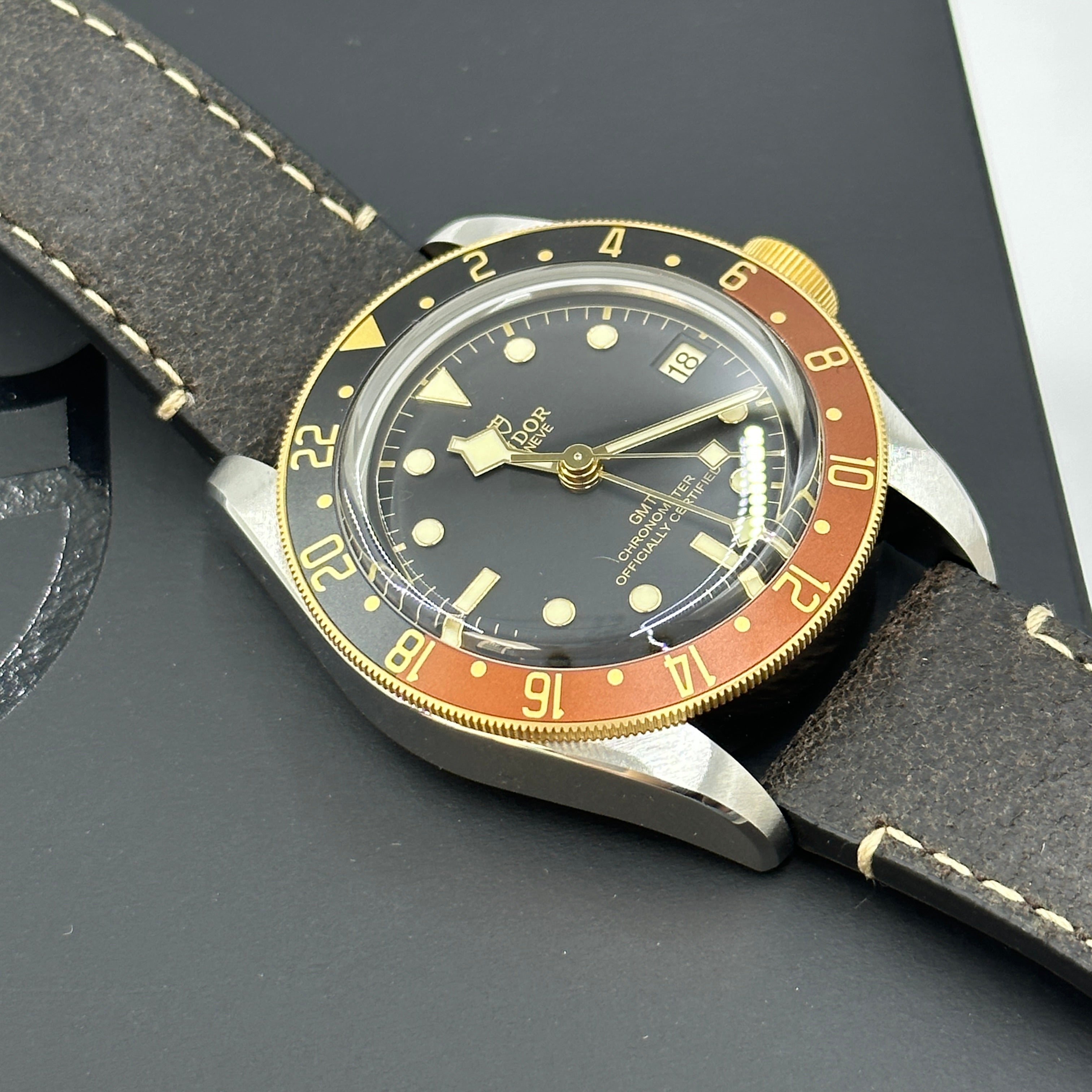 Tudor Black Bay GMT41mm 79833Mn-0003 Leather Strap 2024