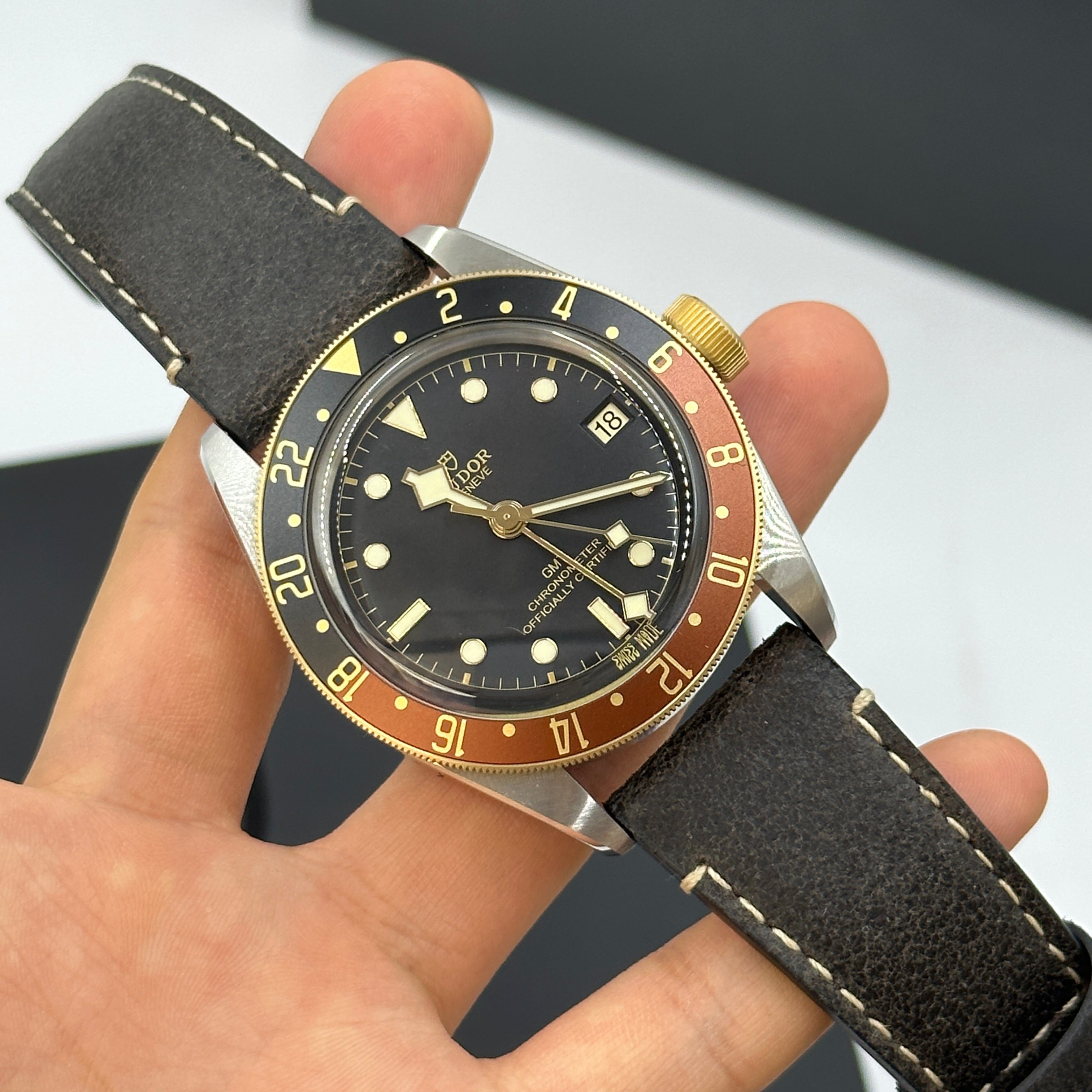 Tudor Black Bay GMT41mm 79833Mn-0003 Leather Strap 2024