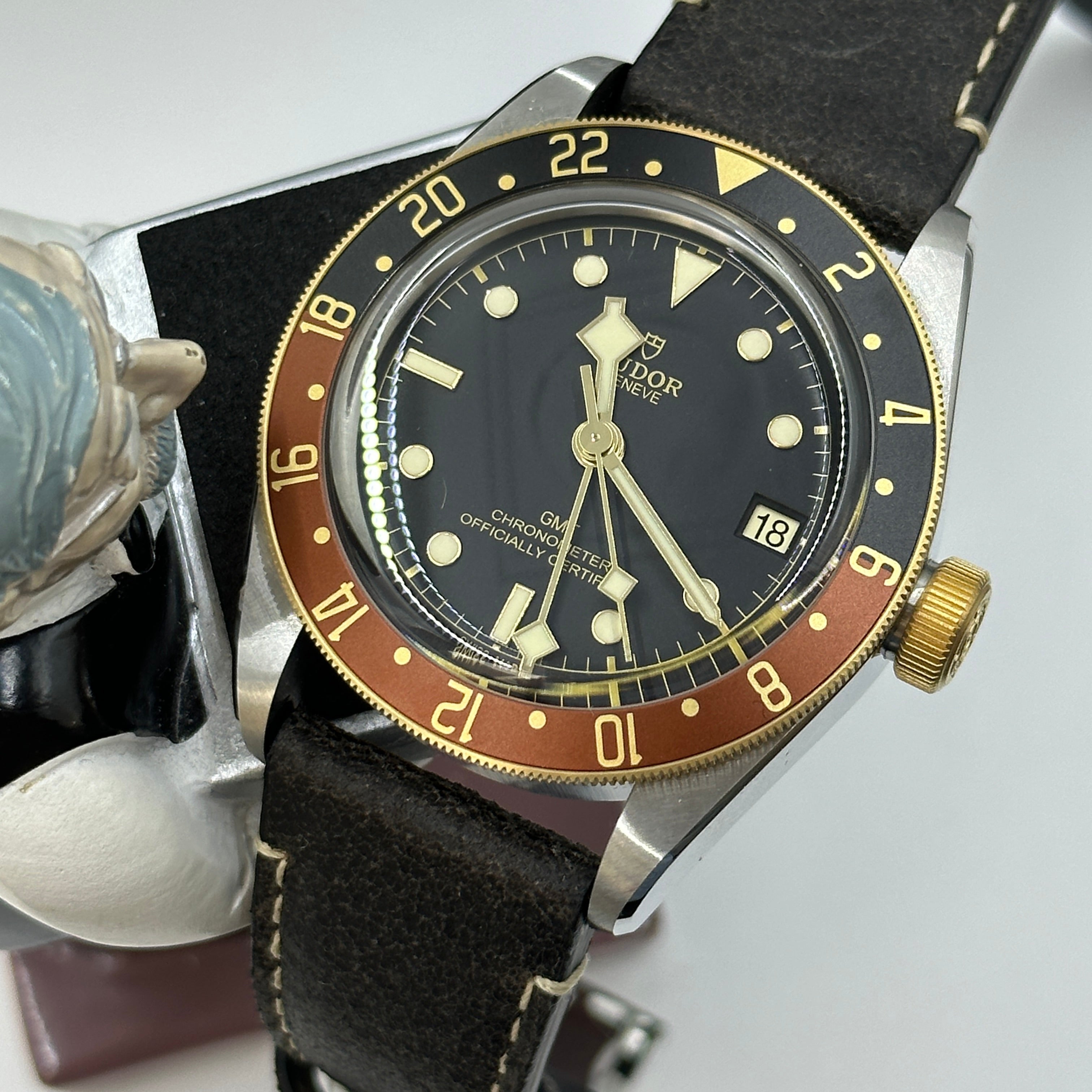 Tudor Black Bay GMT41mm M79833Mn-0003 Leather Strap 2024 – EW Watches