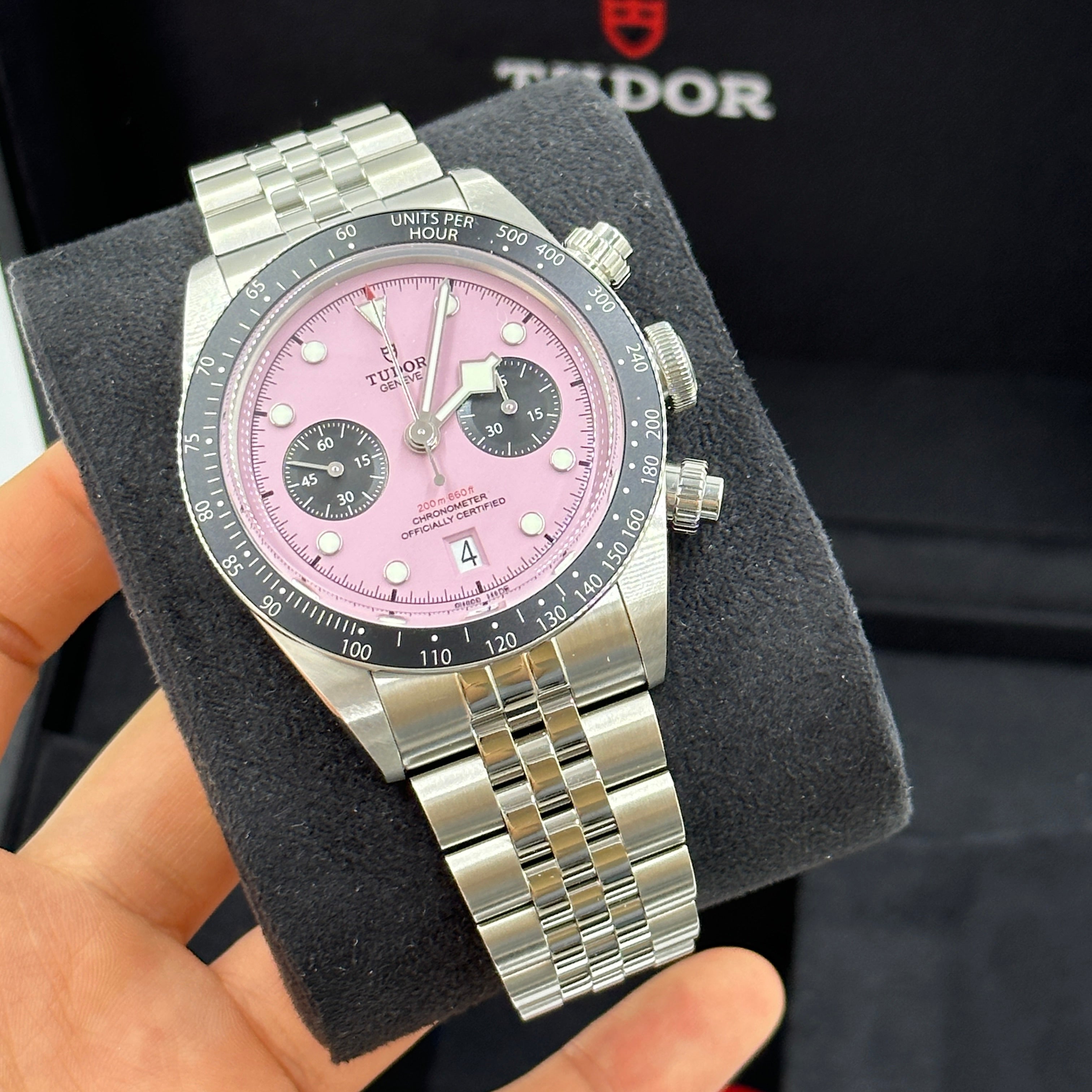 Tudor M79360N-0019 Heritage Black Bay Chronograph Pink