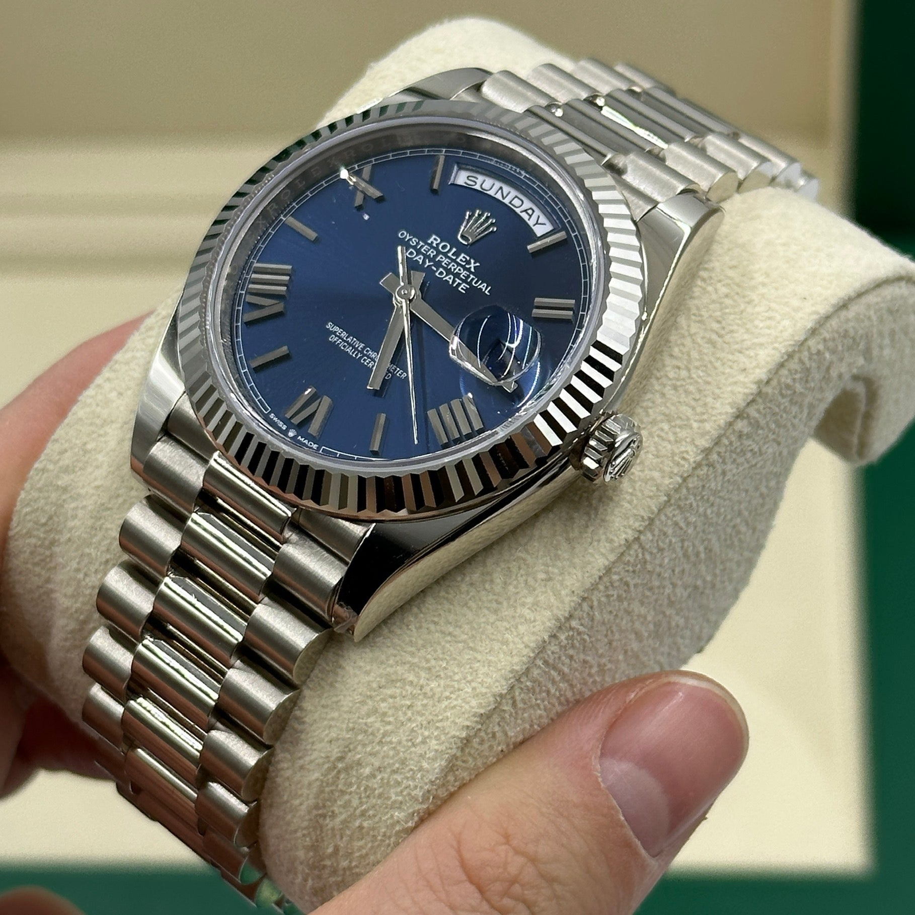 Rolex Day-Date 40 228239 Blue Ombre Roman 2025