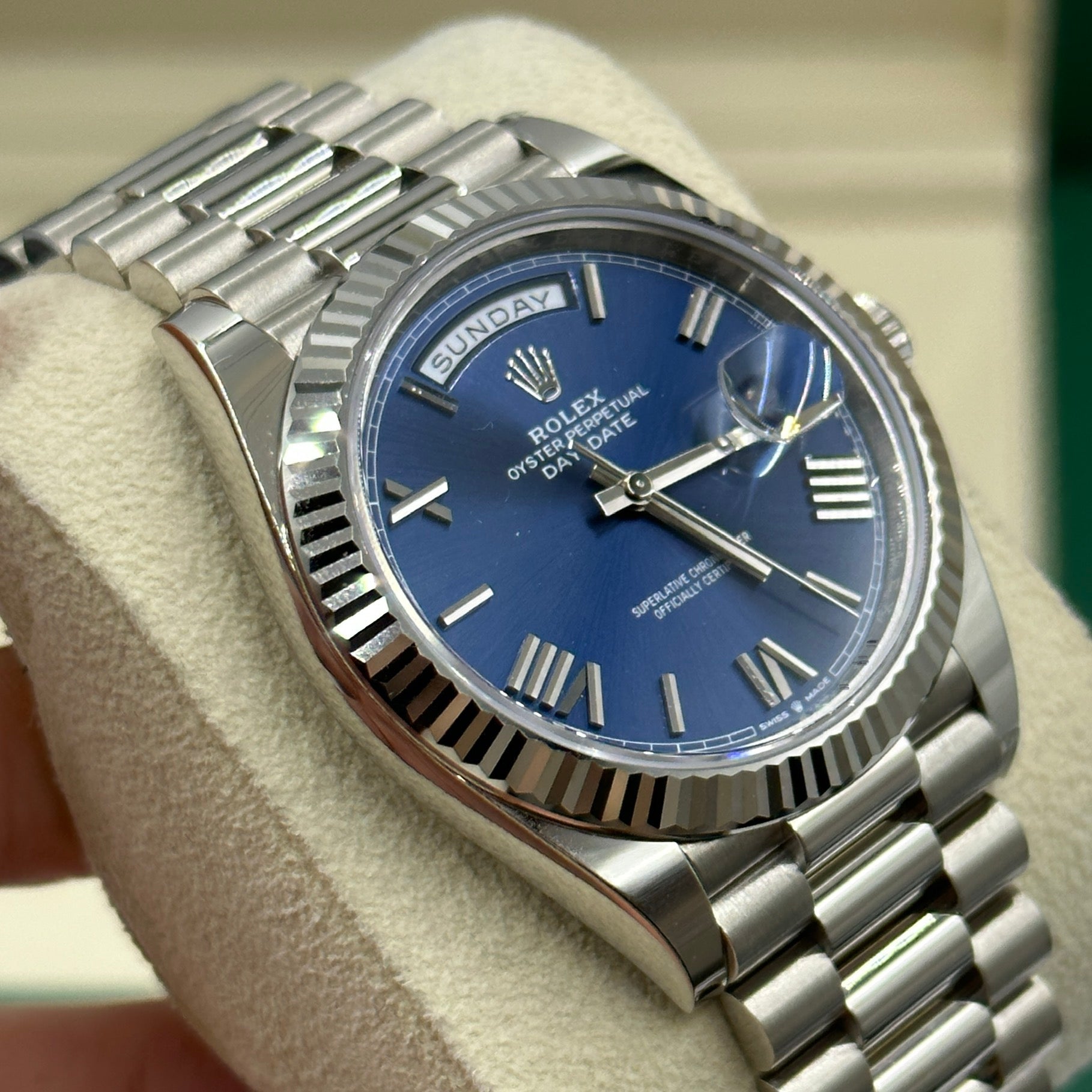 Rolex Day-Date 40 228239 Blue Ombre Roman 2025
