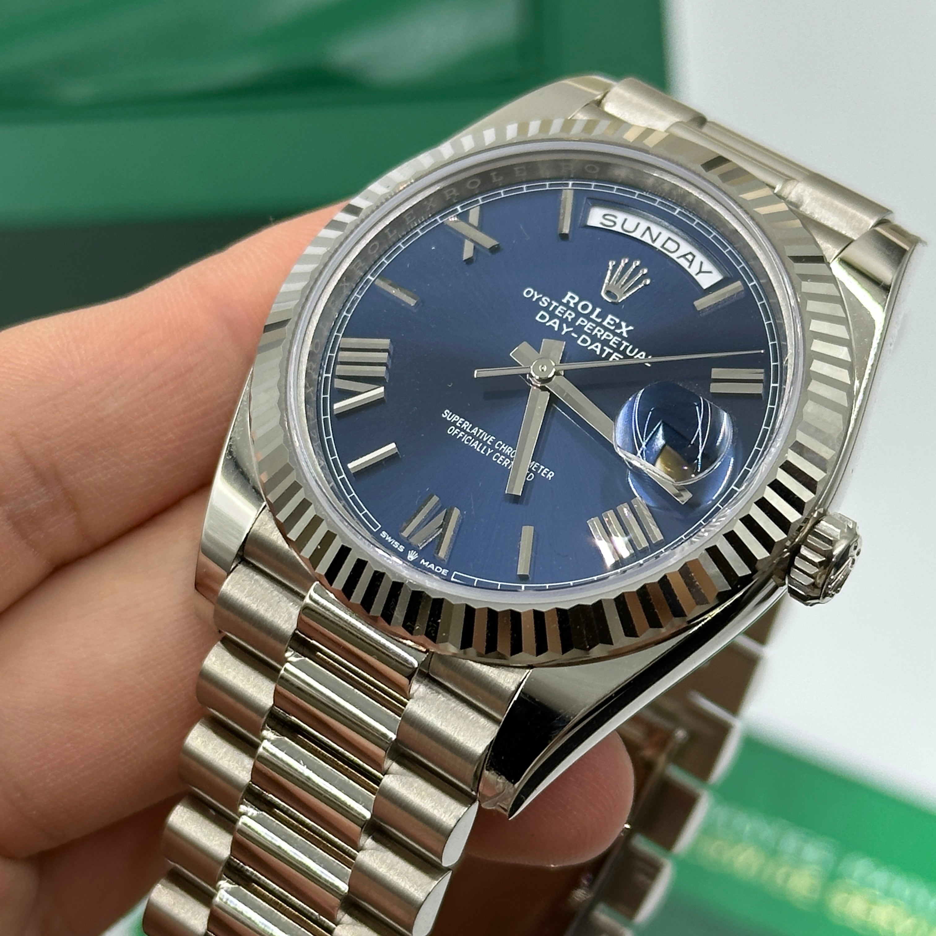 Rolex Day-Date 40 228239 Blue Ombre Roman 2025