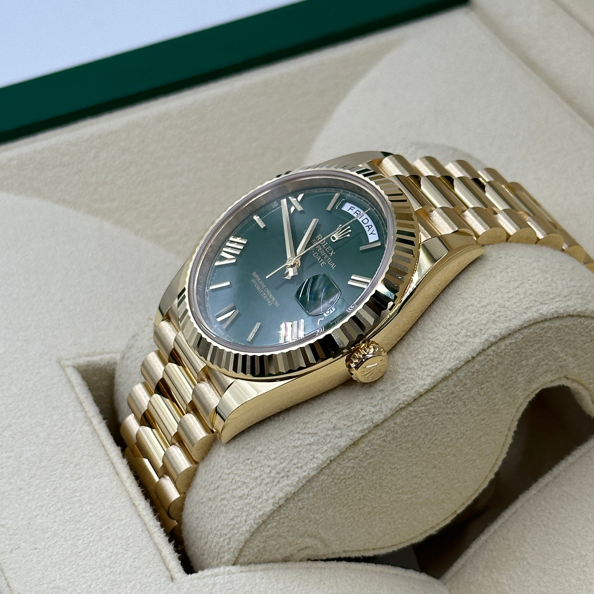 Rolex Day-Date 40 228238 GREEN ROMAN 2026