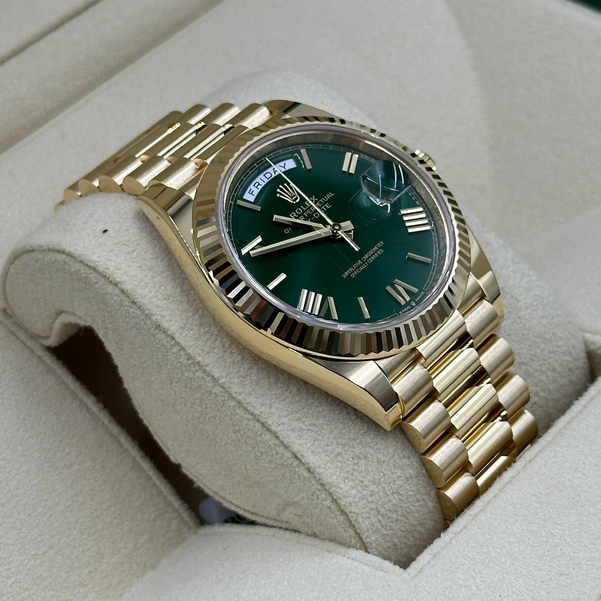 Rolex Day-Date 40 228238 GREEN ROMAN 2026