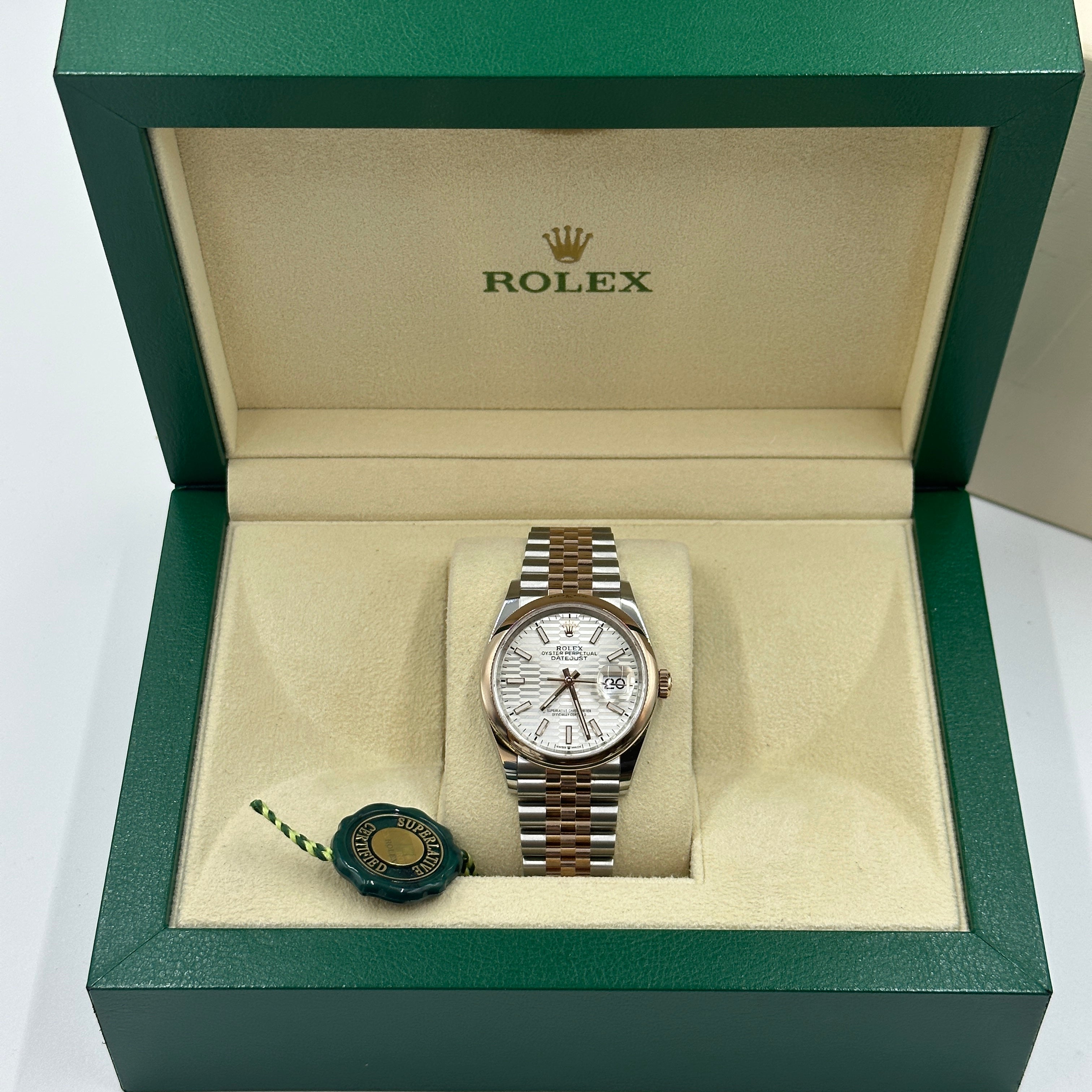 Rolex Datejust 36 126201-0033 Silver Flute Jubilee 2024