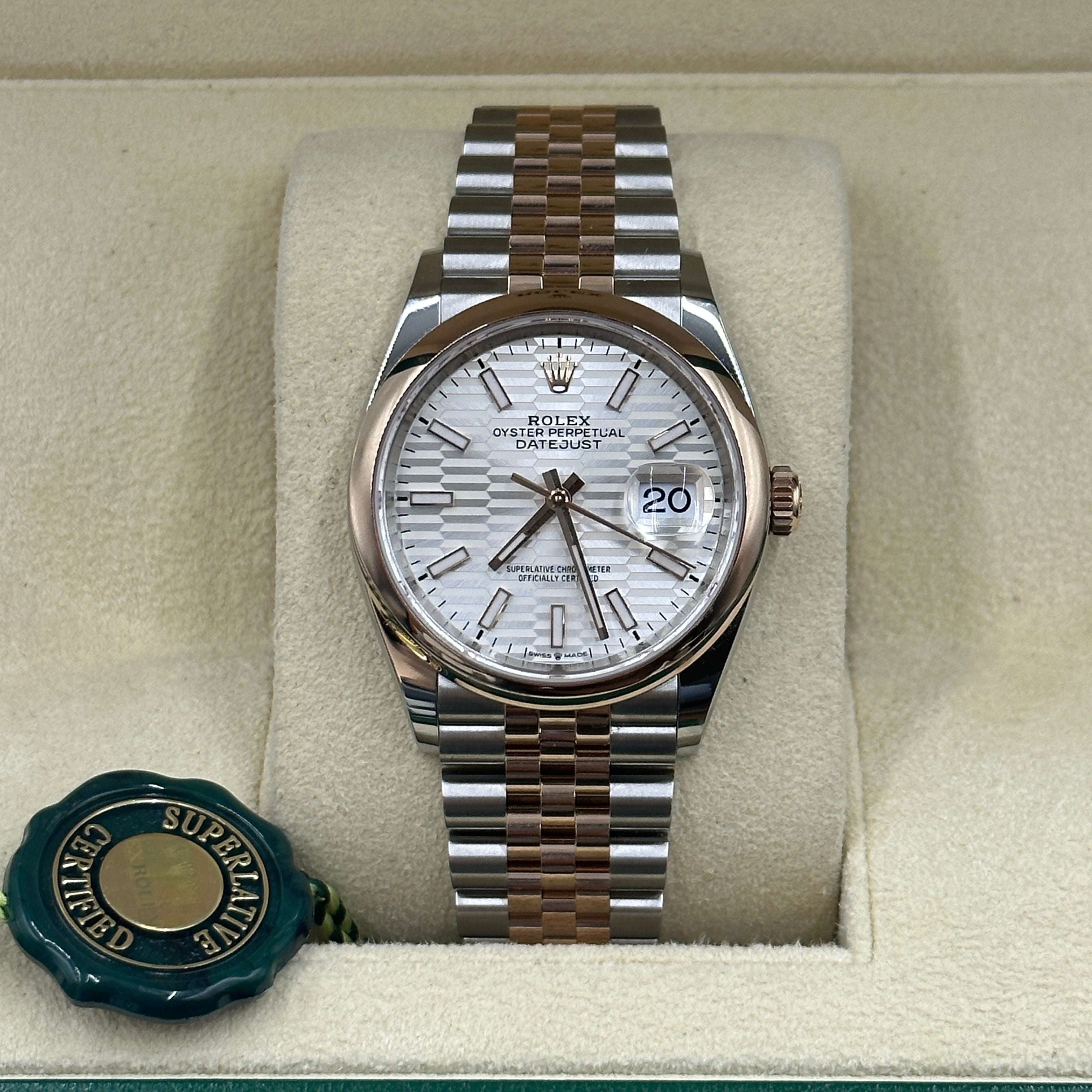 Rolex Datejust 36 126201-0033 Silver Flute Jubilee 2024