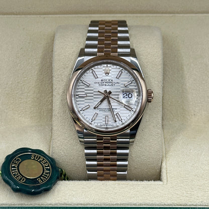 Rolex Datejust 36 126201-0033 Silver Flute Jubilee 2024