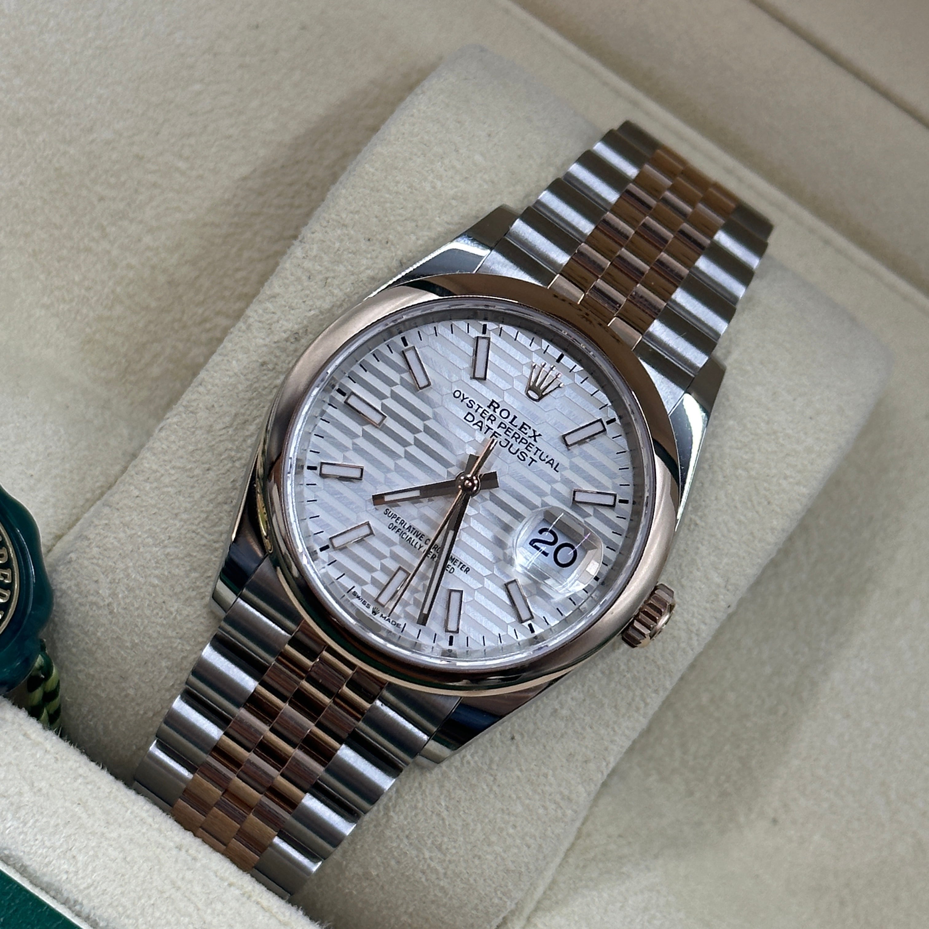 Rolex Datejust 36 126201-0033 Silver Flute Jubilee 2024