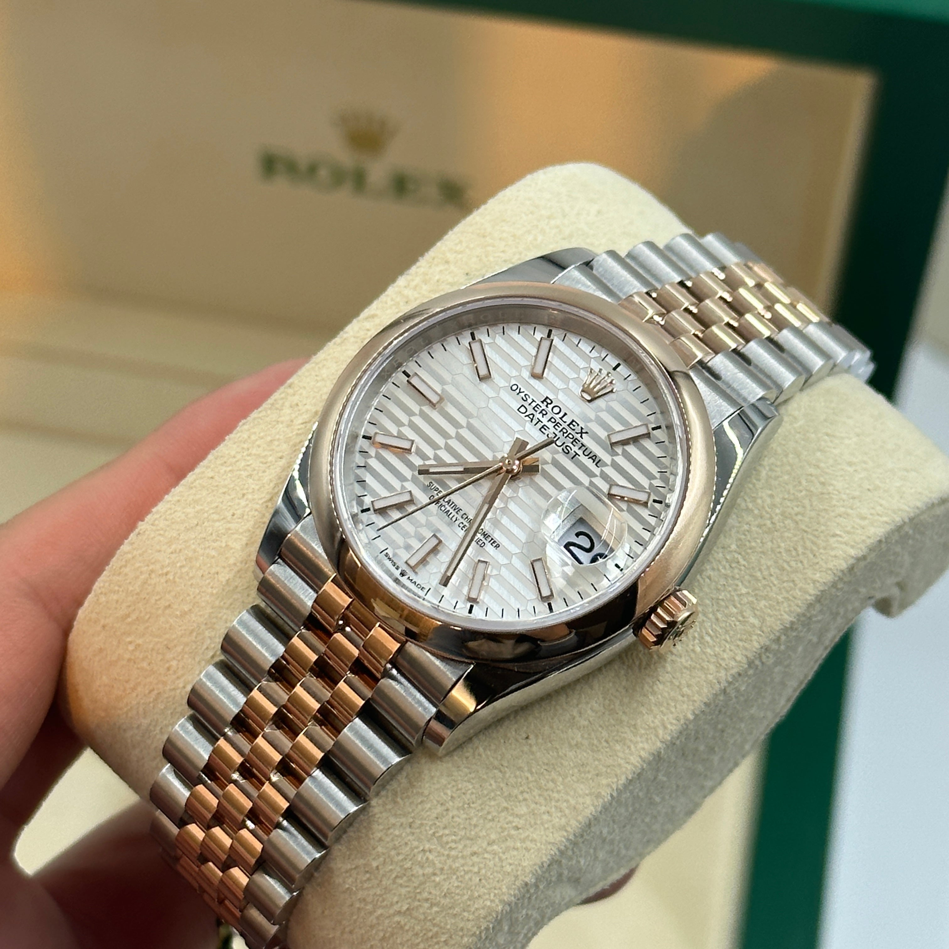 Rolex Datejust 36 126201-0033 Silver Flute Jubilee 2024