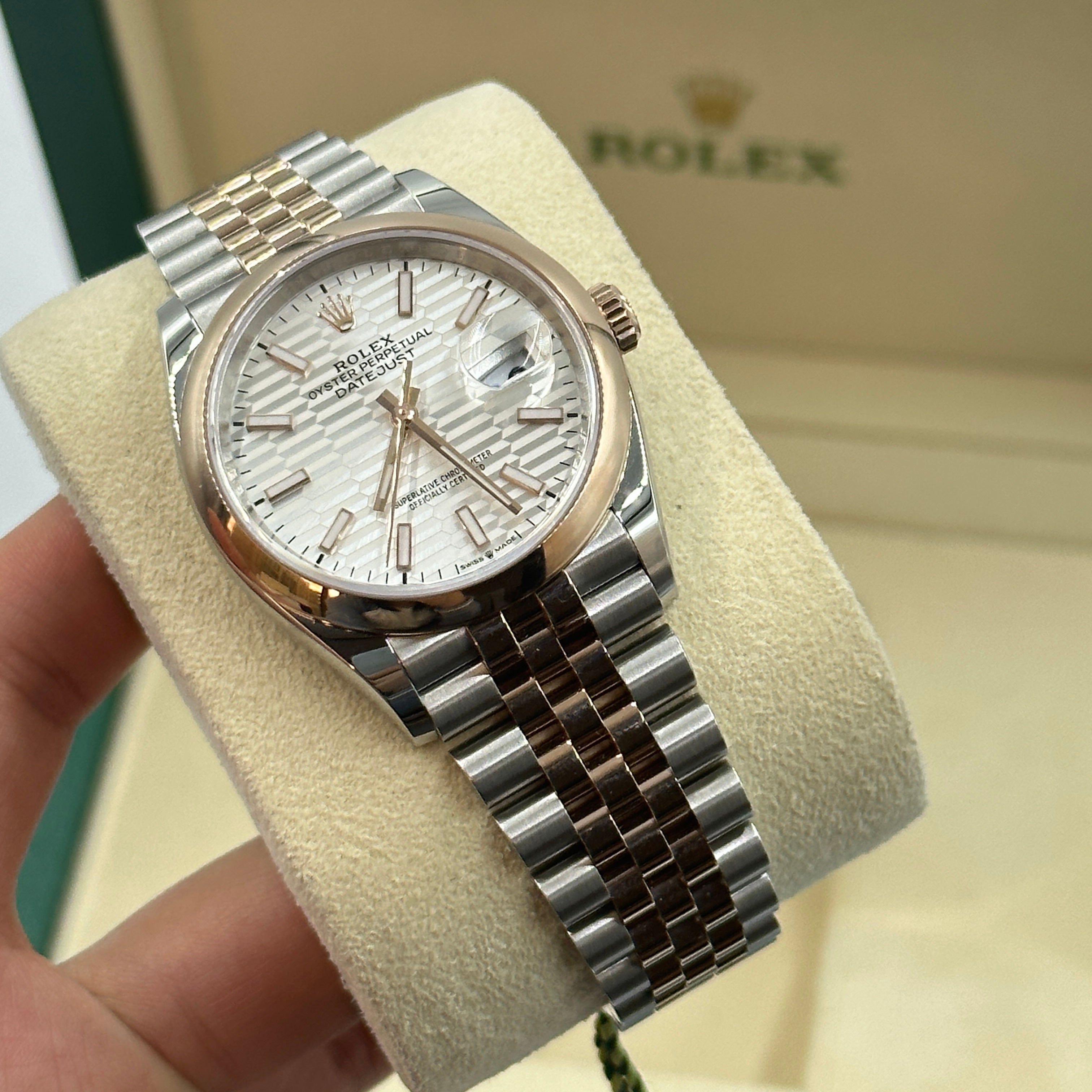 Rolex Datejust 36 126201-0033 Silver Flute Jubilee 2024