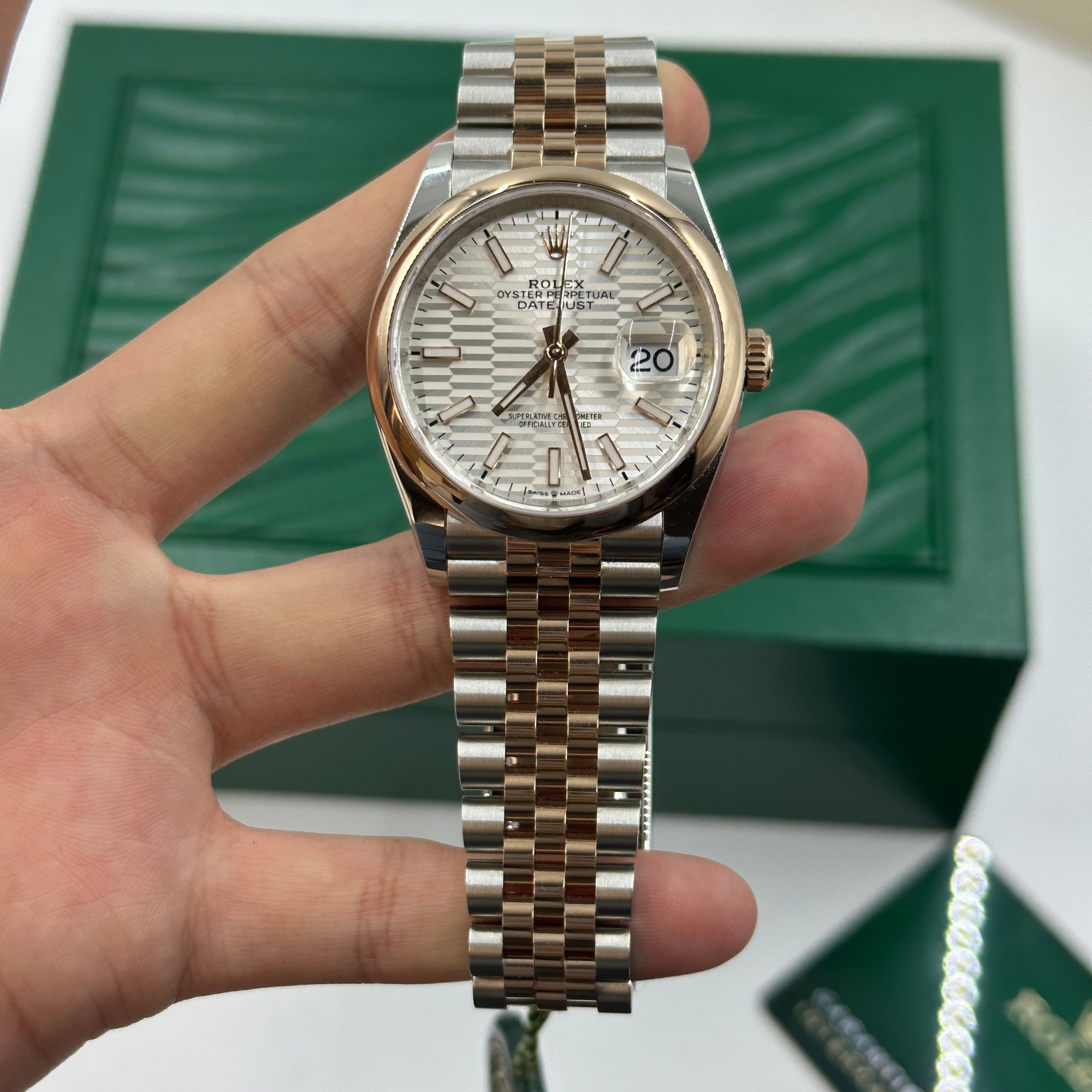 Rolex Datejust 36 126201-0033 Silver Flute Jubilee 2024