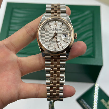 Rolex Datejust 36 126201-0033 Silver Flute Jubilee 2024