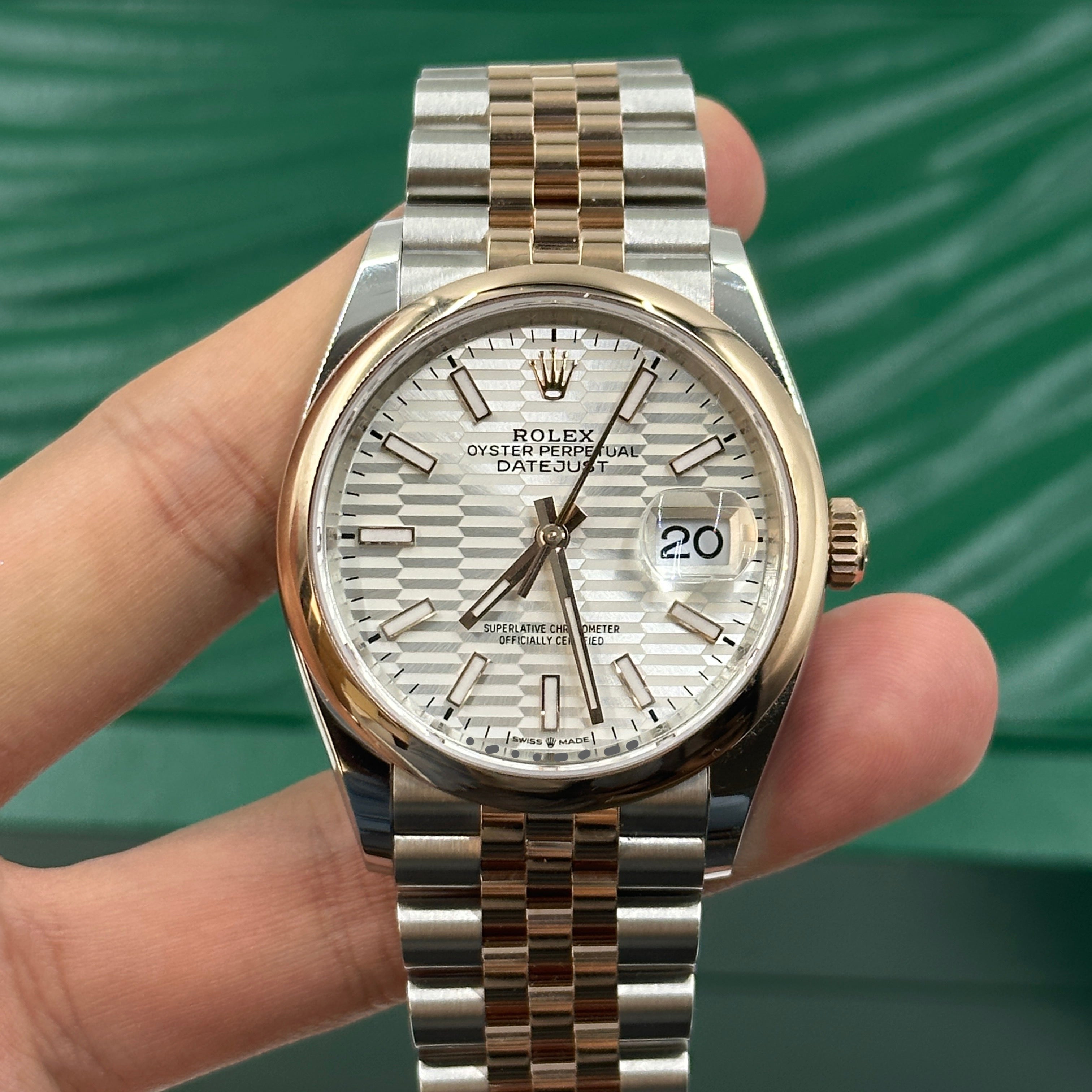 Rolex Datejust 36 126201-0033 Silver Flute Jubilee 2024