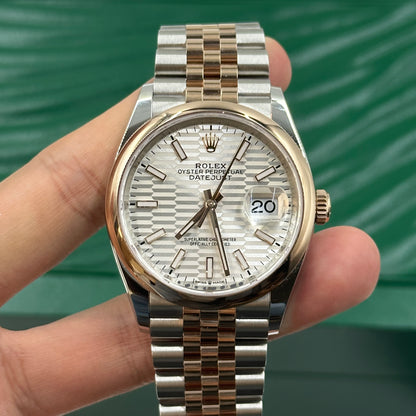 Rolex Datejust 36 126201-0033 Silver Flute Jubilee 2024