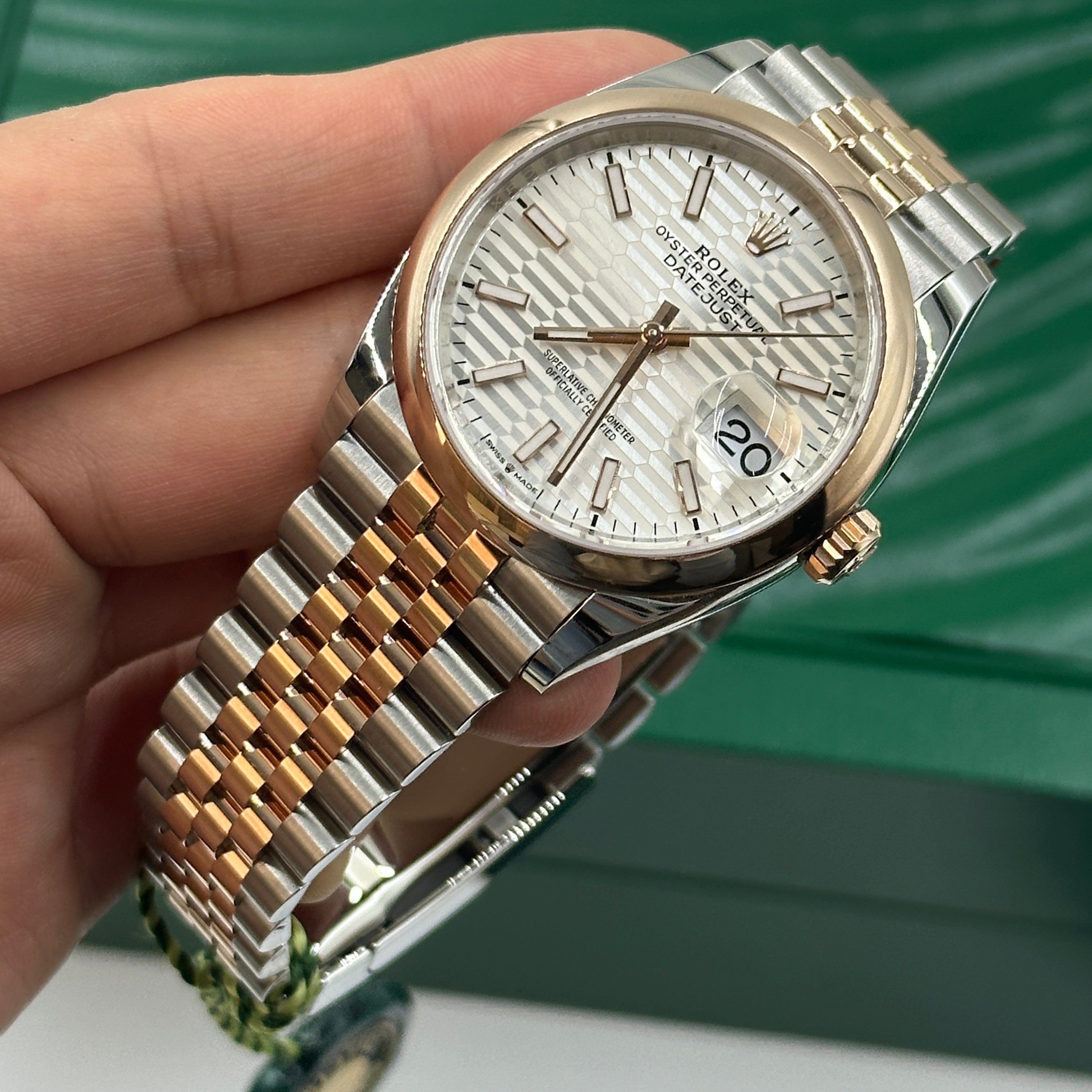 Rolex Datejust 36 126201-0033 Silver Flute Jubilee 2024