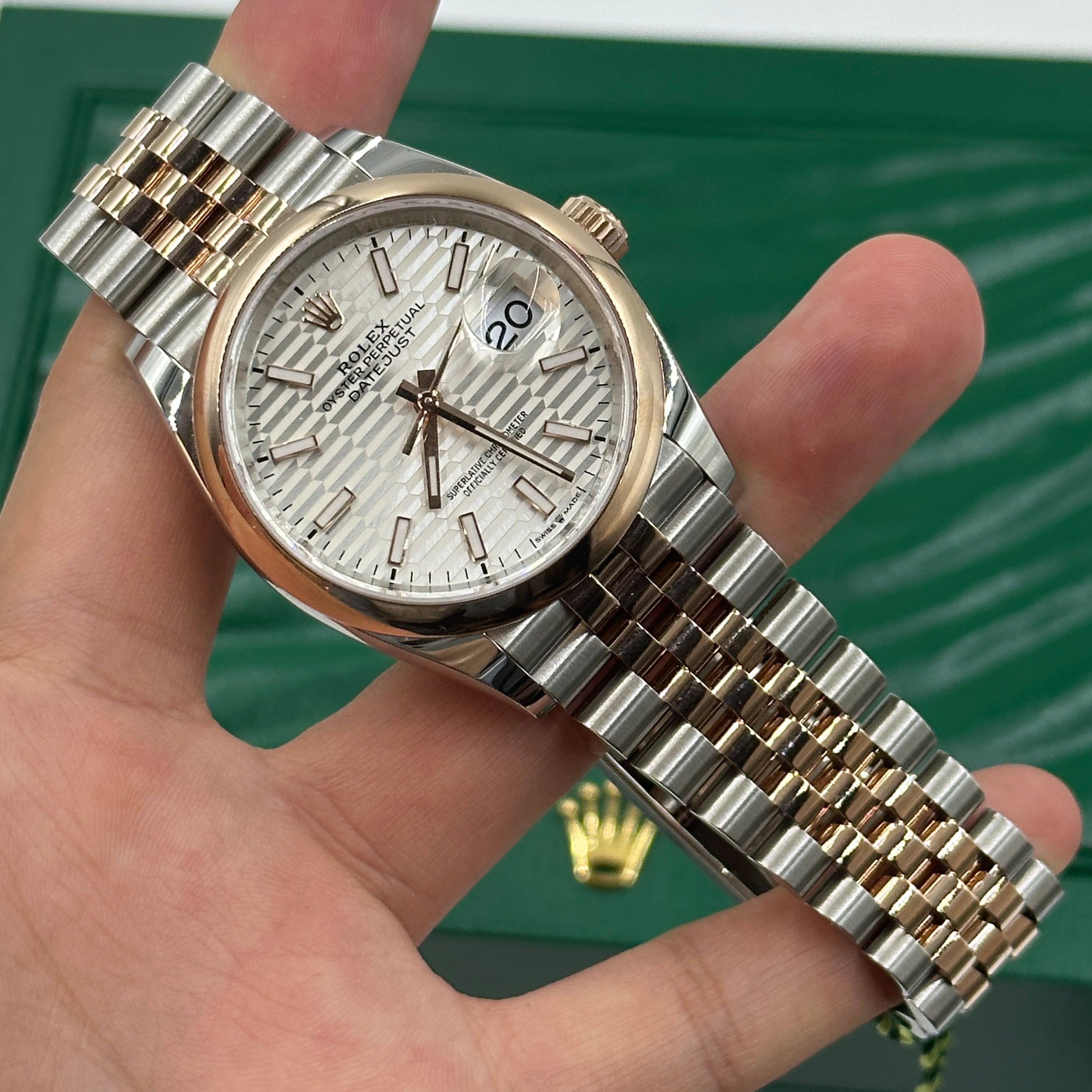 Rolex Datejust 36 126201-0033 Silver Flute Jubilee 2024