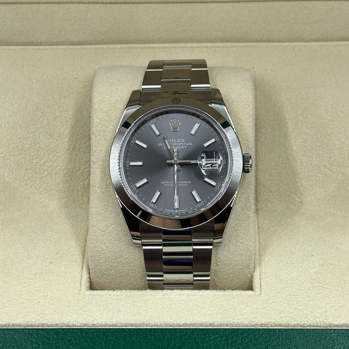 Rolex Datejust 41 126300 Grey Index Dial Oyster 2026