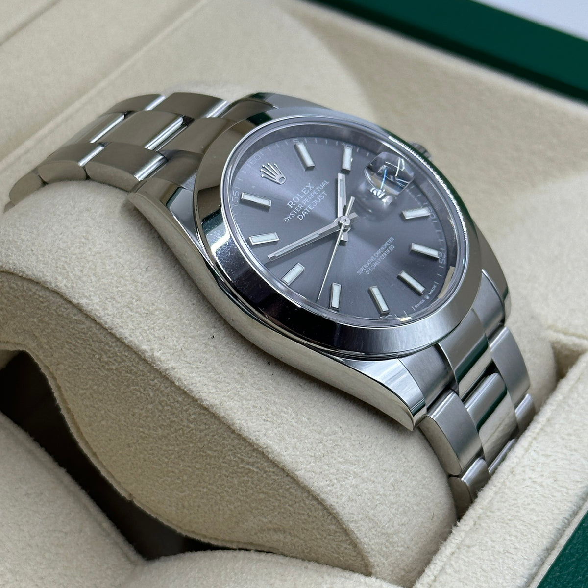 Rolex Datejust 41 126300 Grey Index Dial Oyster 2026