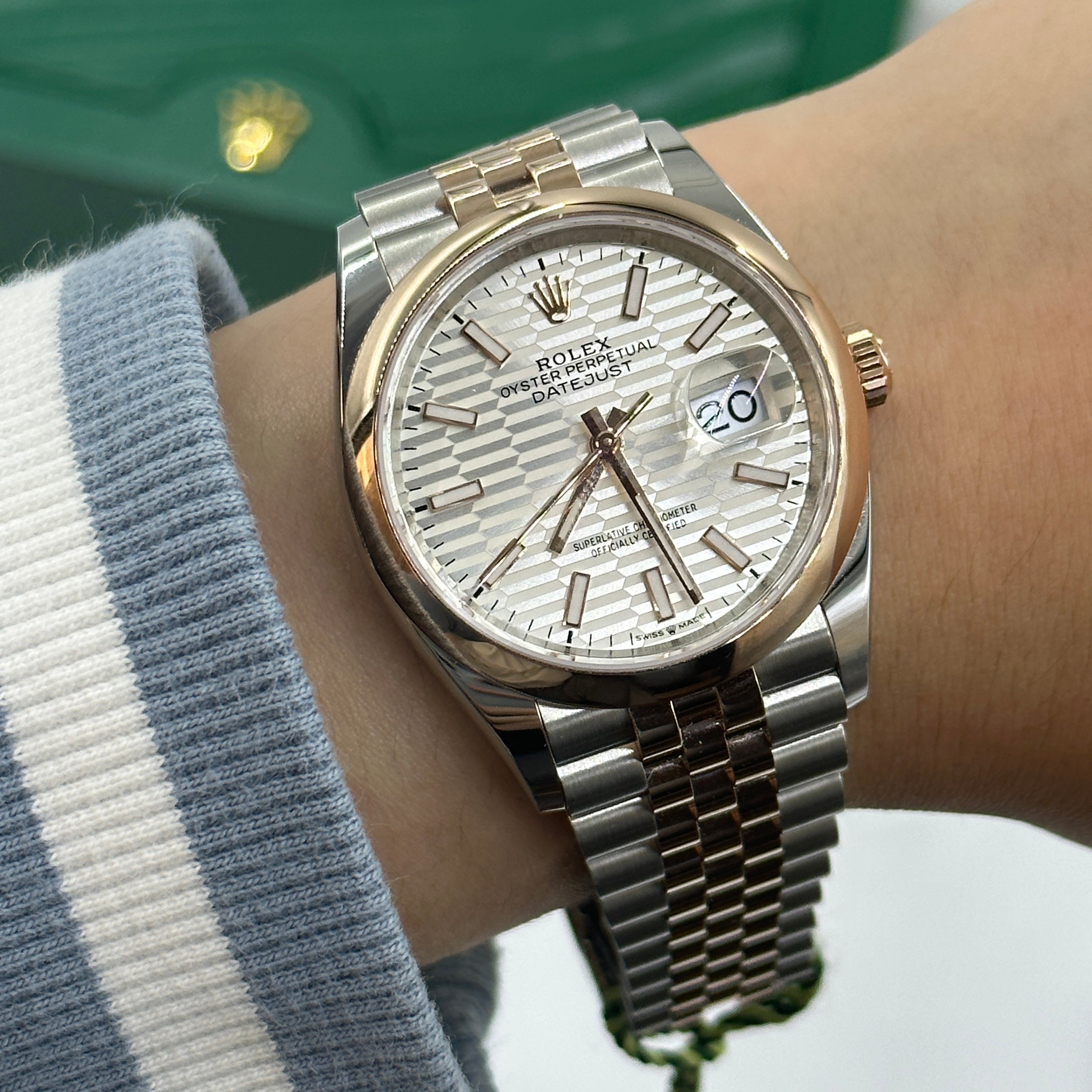 Rolex Datejust 36 126201-0033 Silver Flute Jubilee 2024