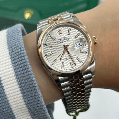 Rolex Datejust 36 126201-0033 Silver Flute Jubilee 2024