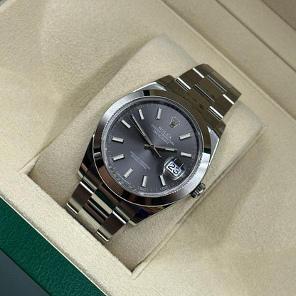 Rolex Datejust 41 126300 Grey Index Dial Oyster 2026