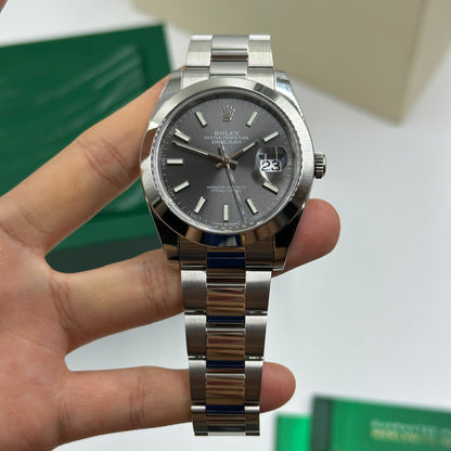 Rolex Datejust 41 126300 Grey Index Dial Oyster 2026