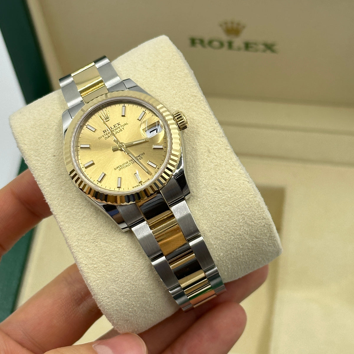 Rolex Datejust 31 278273 Champagne Index Oyster 2026
