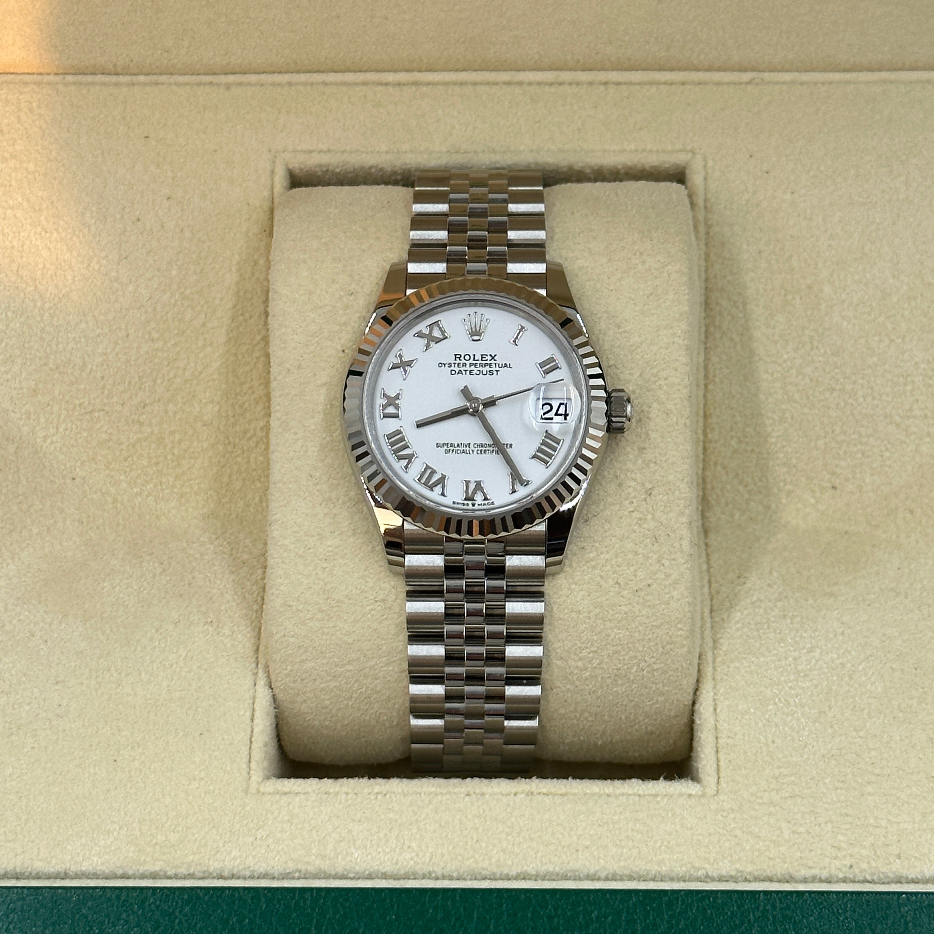 Rolex Datejust 31 278274 White Roman Jubilee 2025