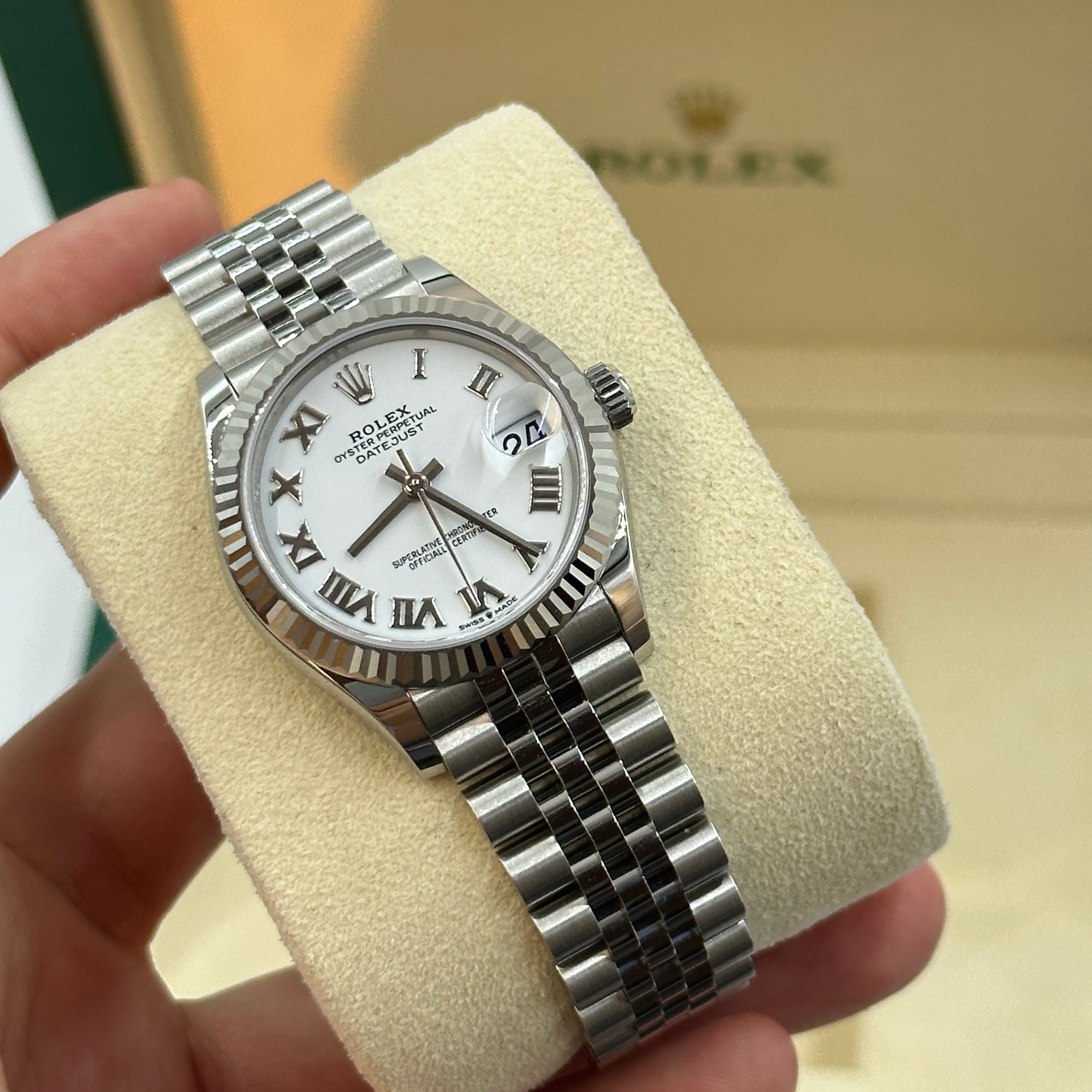 Rolex Datejust 31 278274 White Roman Jubilee 2025