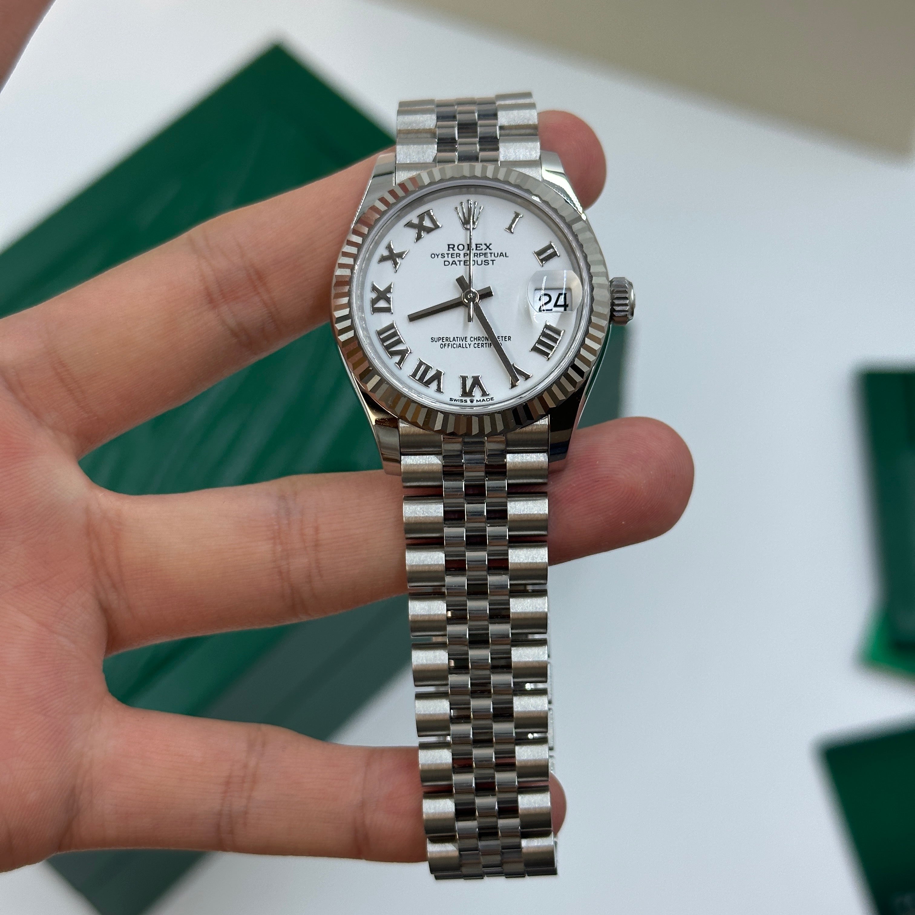 Rolex Datejust 31 278274 White Roman Jubilee 2025