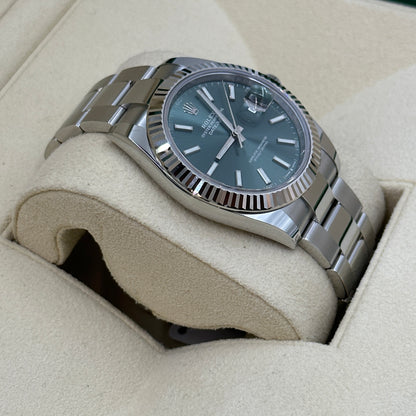 Rolex Datejust 41 126334 Mint Green Index Oyster 2025