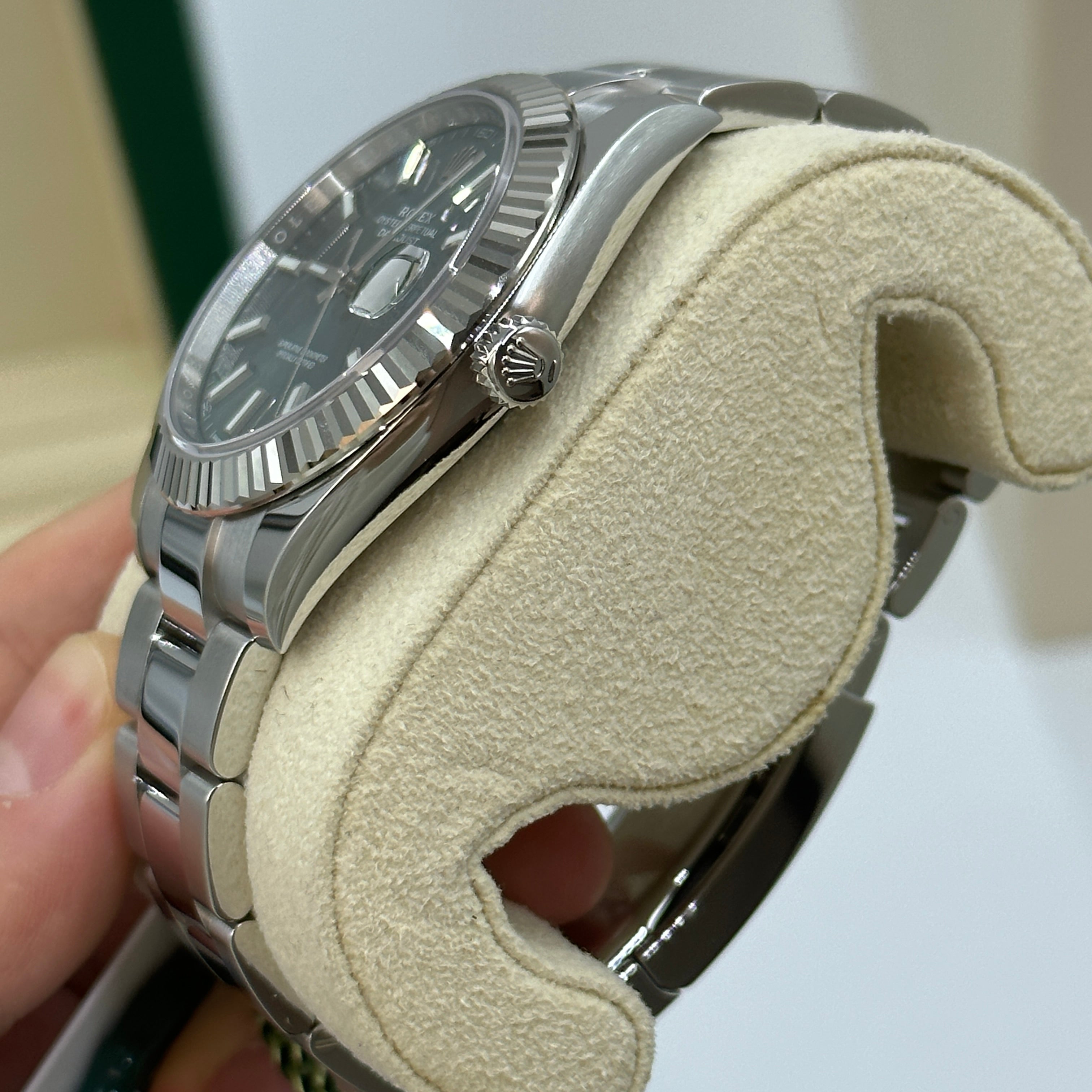Rolex Datejust 41 126334 Mint Green Index Oyster 2025