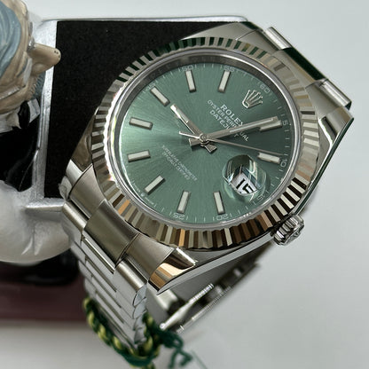 Rolex Datejust 41 126334 Mint Green Index Oyster 2025