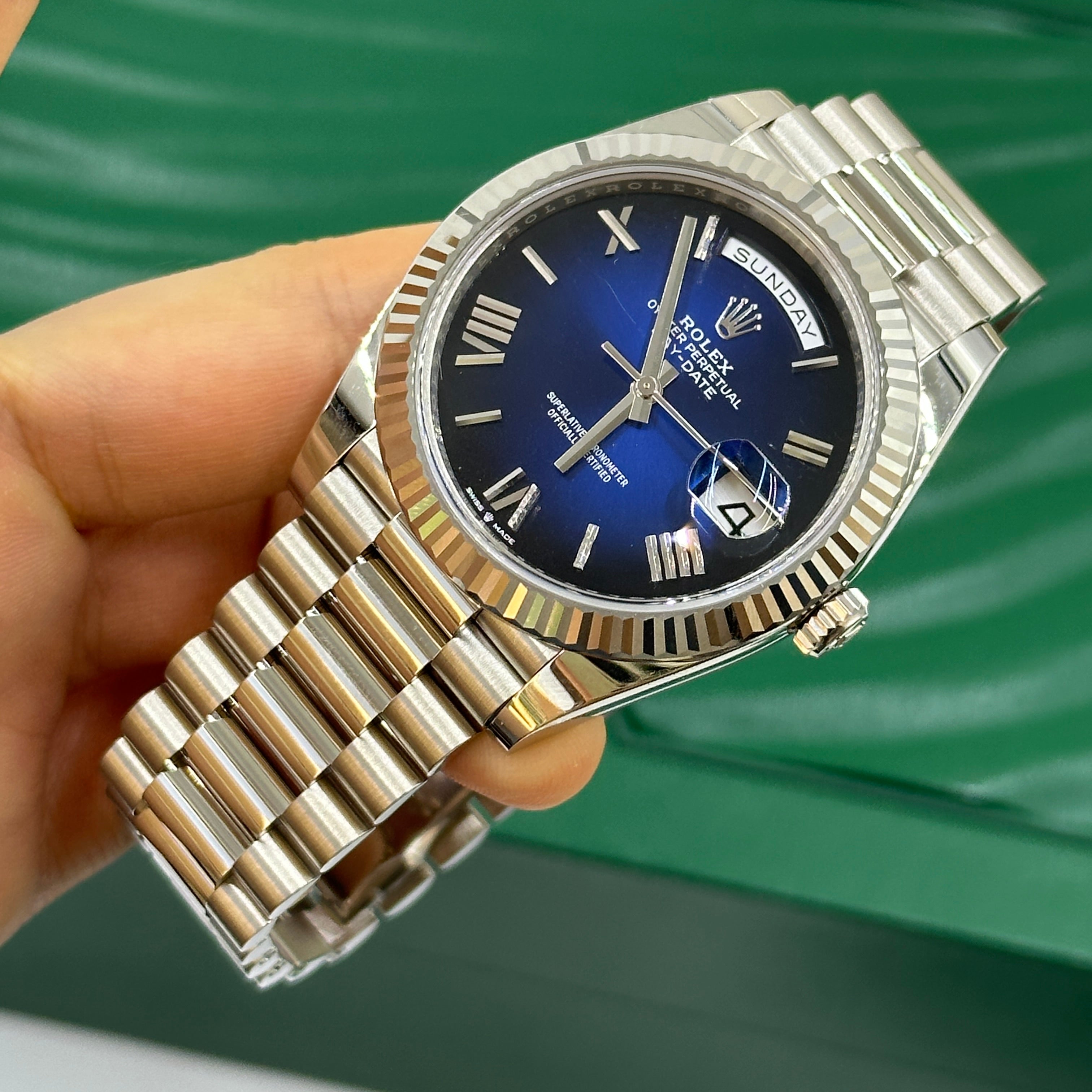Rolex Day-Date 40 228239 Blue Roman Dial /ombré blue 2026