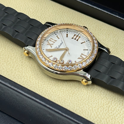 Chopard Happy Sport 30mm 278590-6003 White With Diamond Set (Rose Gold Bezel) 2025