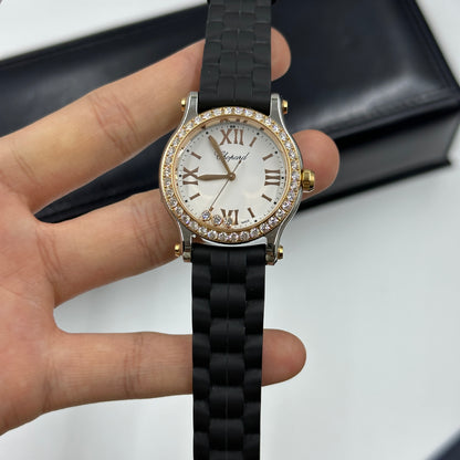 Chopard Happy Sport 30mm 278590-6003 White With Diamond Set (Rose Gold Bezel) 2025