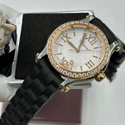 Chopard Happy Sport 30mm 278590-6003 White With Diamond Set (Rose Gold Bezel) 2025