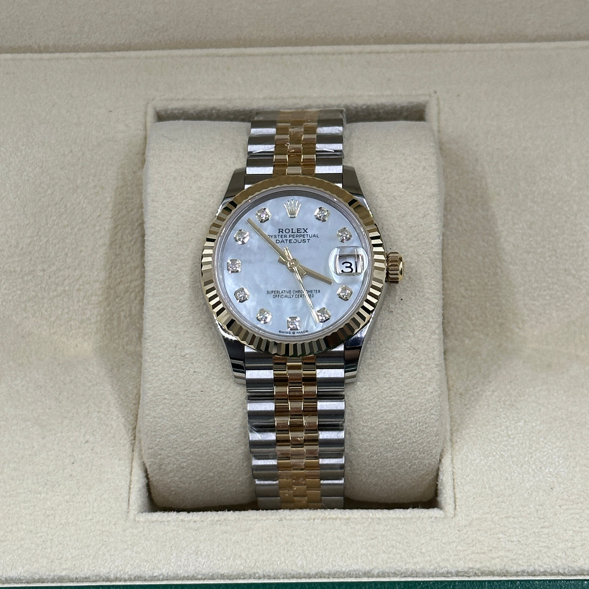 Rolex Datejust 31 278273NG White Jubilee 2026