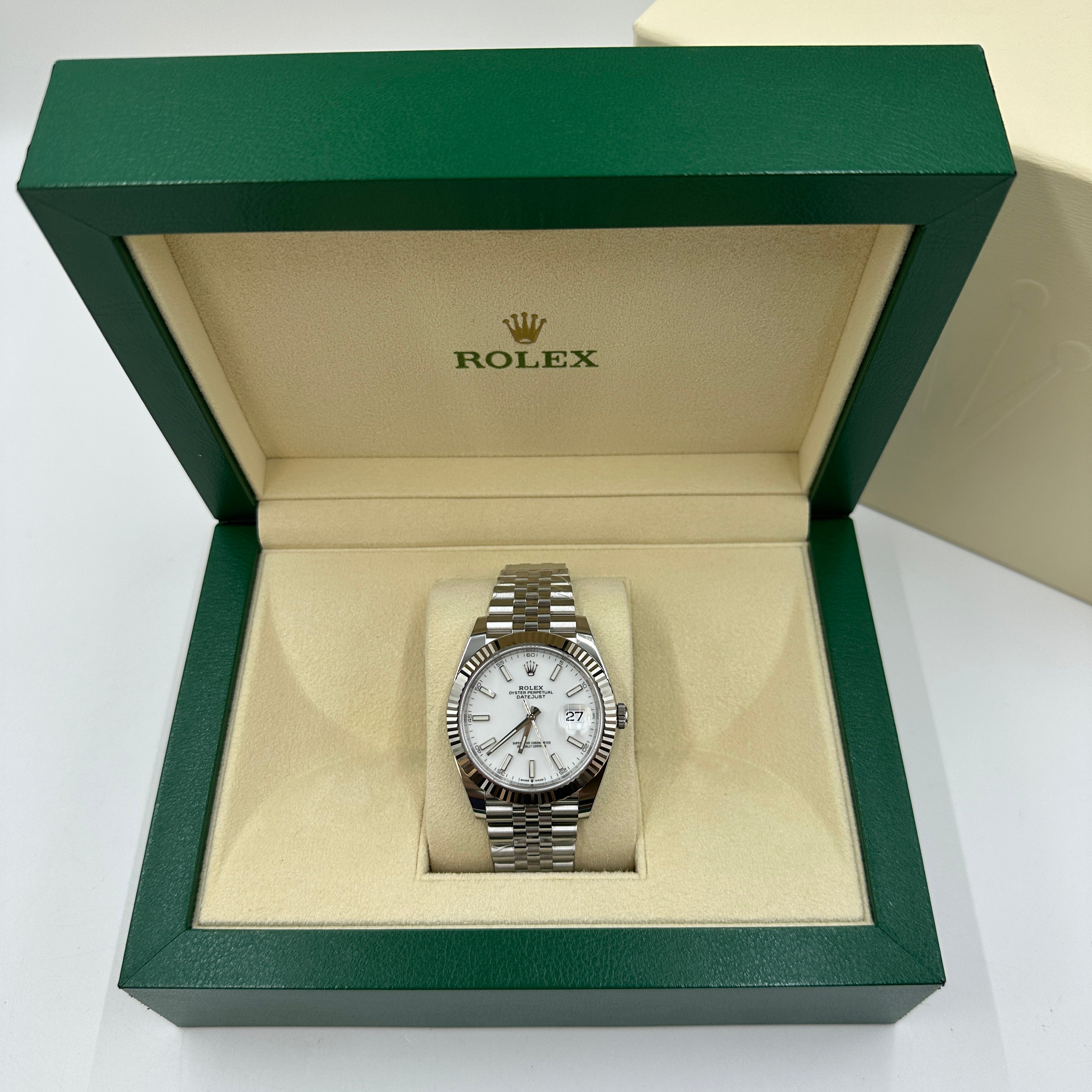 Rolex Datejust 41 126334 White Index Jubilee 2025