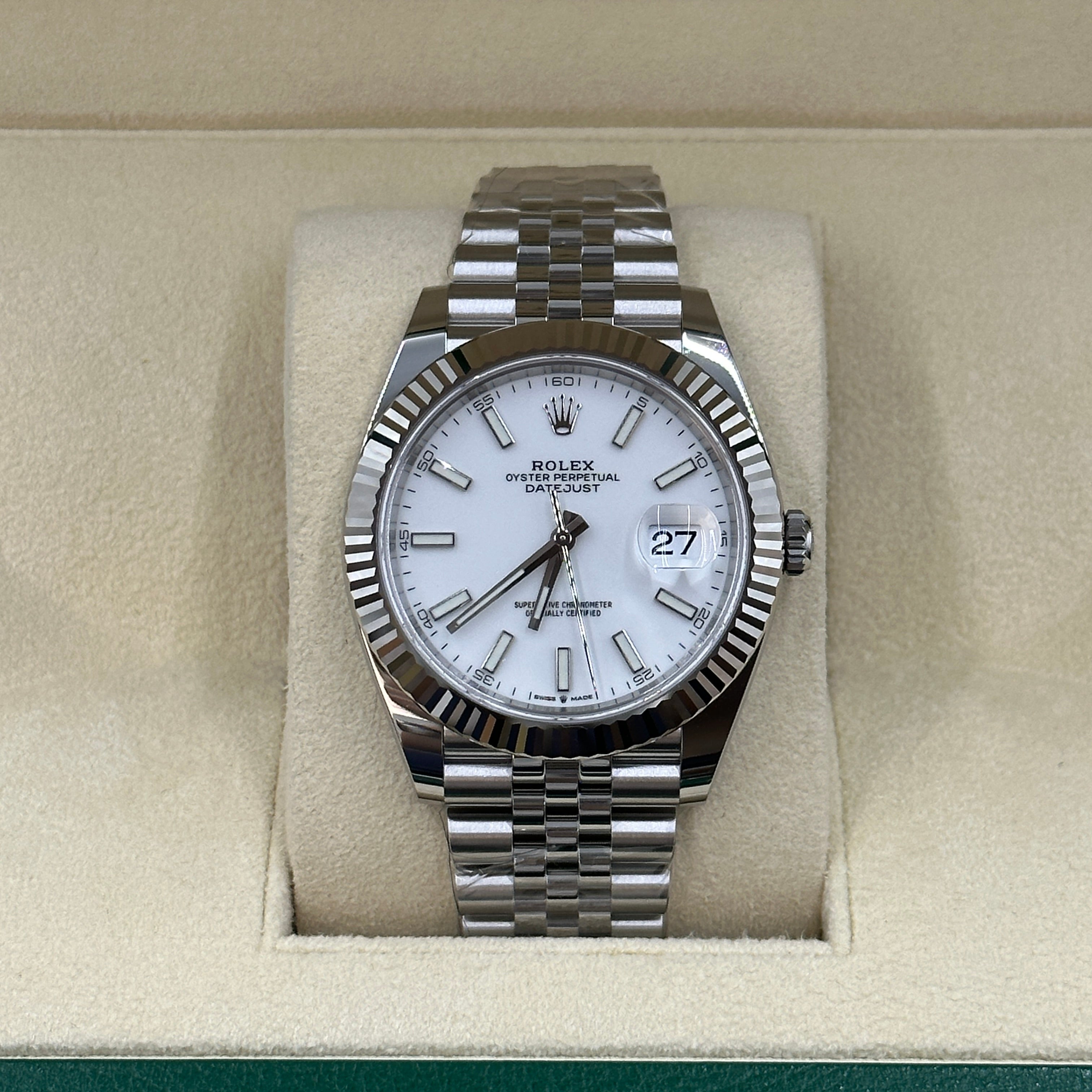 Rolex Datejust 41 126334 White Index Jubilee 2025