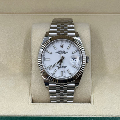 Rolex Datejust 41 126334 White Index Jubilee 2025